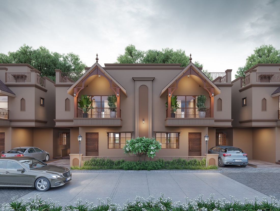 SHREE SANTRAM office building showcasing modern architecture and professional real estate development